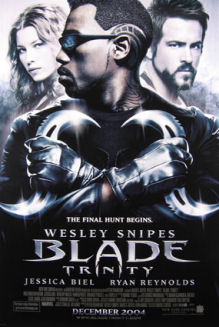 Blade Trinty poster with all three actors