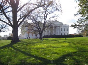 And the view of the White House from the Avenue.
